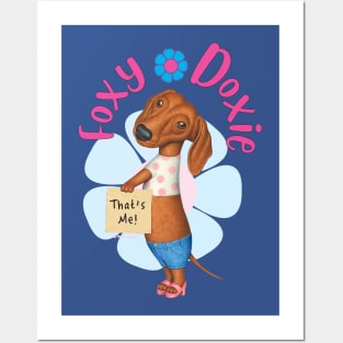 Foxie Doxie Dachshund Posters and Art